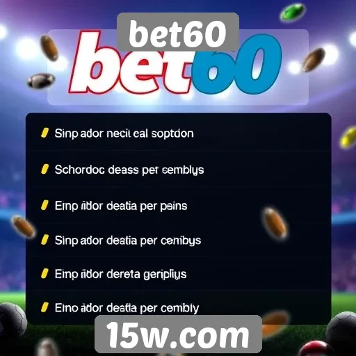 Estratégias de bônus e promoções no bet60